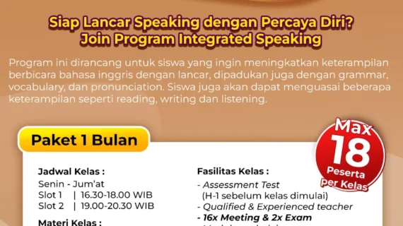 JOGJA Integrated Speaking