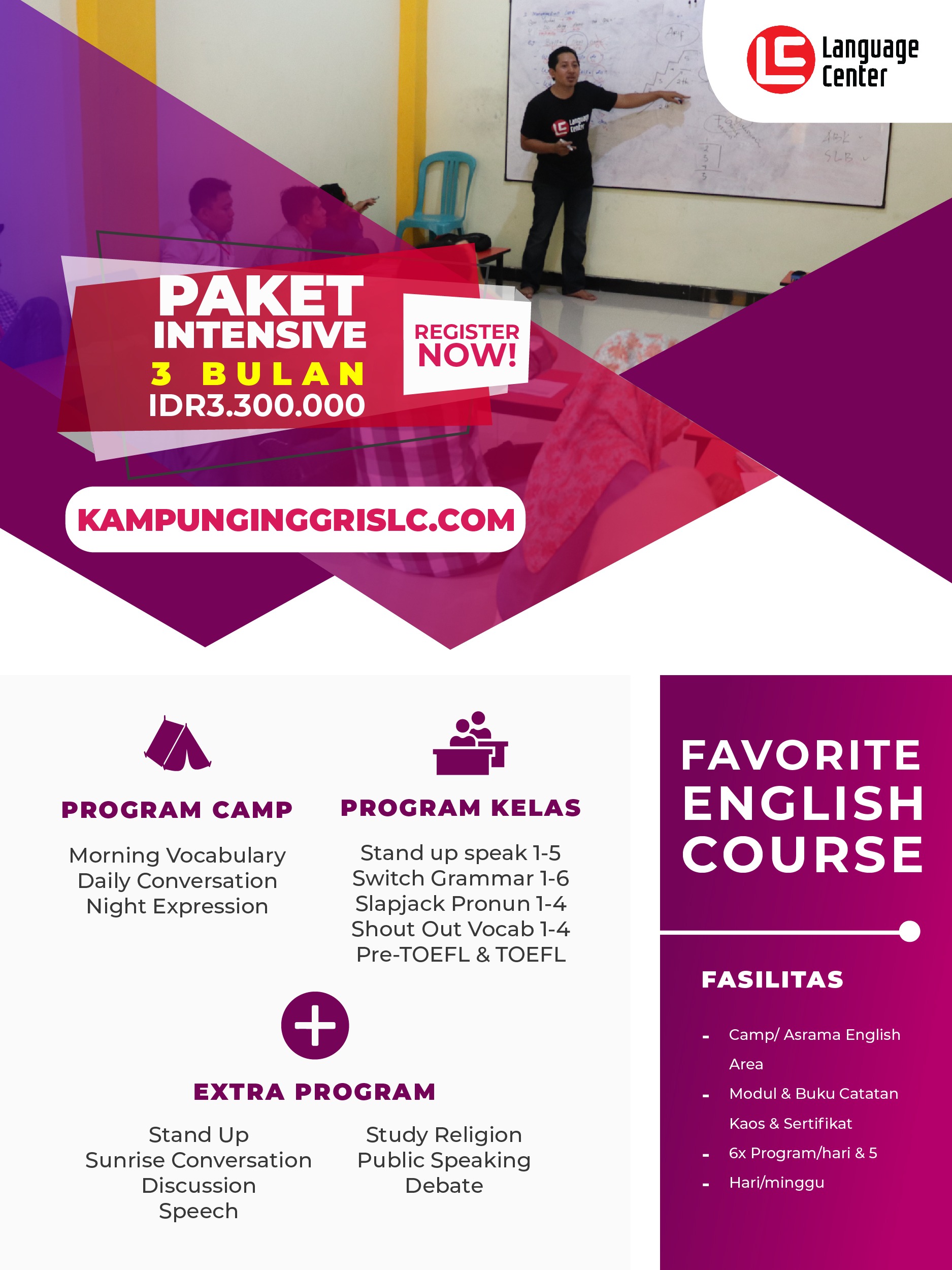 Paket Intensive 3 bulan