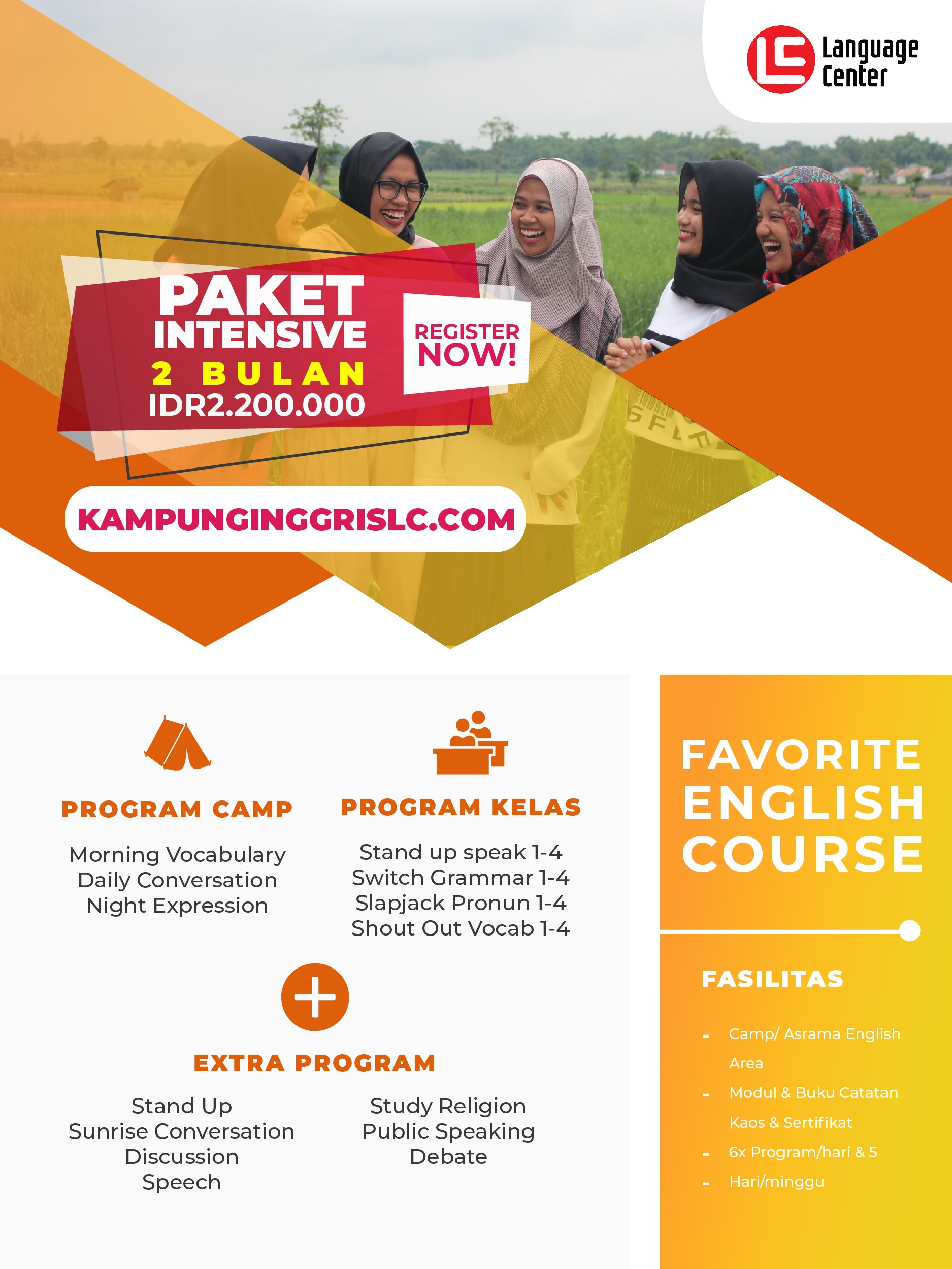 Paket Intensive 2 bulan